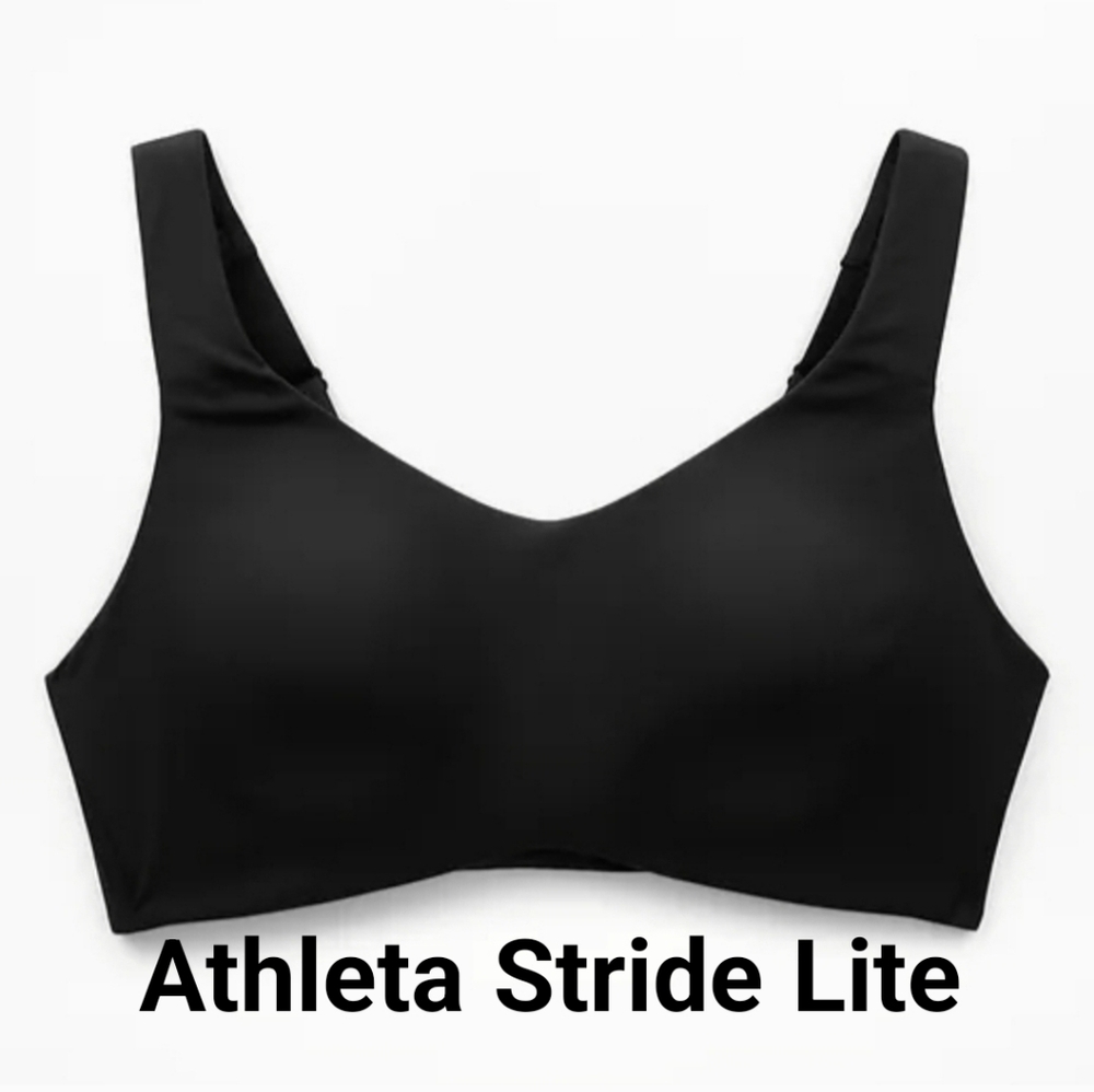 36D 36DD 34D Athleta Bra Stride Lite Black Sports Bra NWT